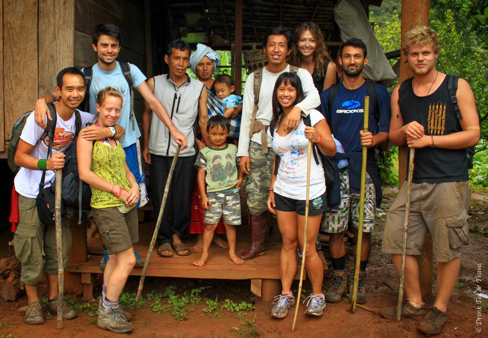At the Hill Tribe home stay in Northern Thailand