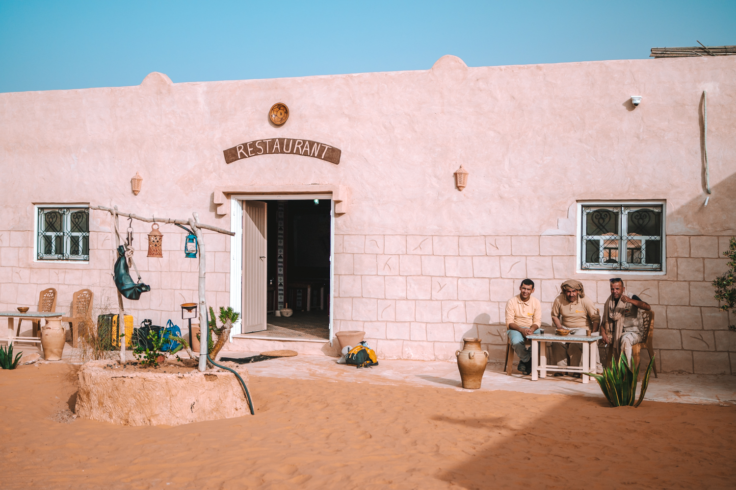 Restaurant in Campement Zmela, where to stay in Tunisia