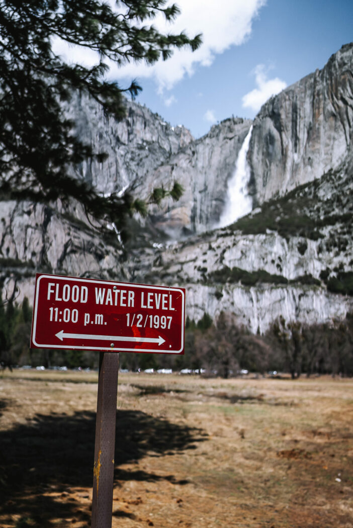 USA California Mariposa County Yosemite National Park valley Falls flood