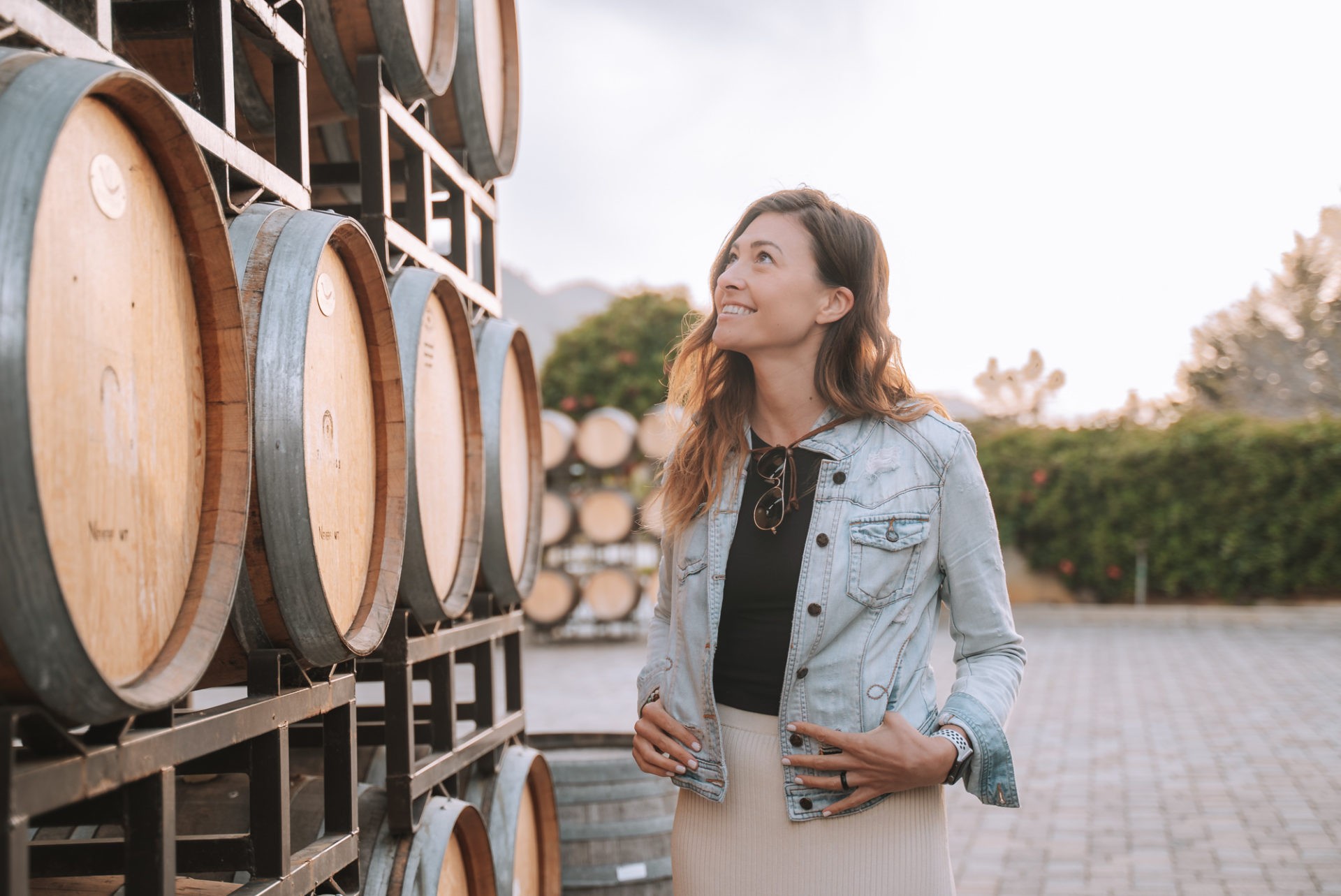 Oksana in Folktale Winery, Carmel Valley