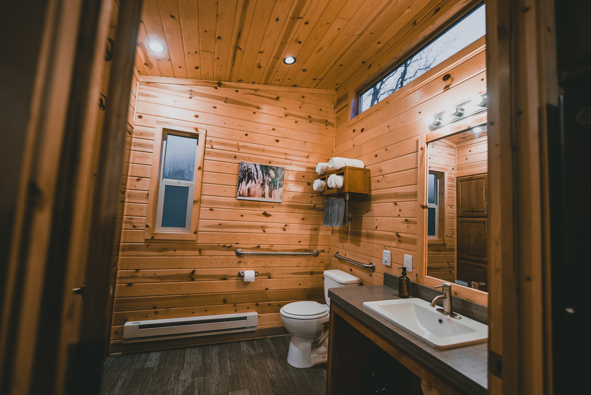 Inside our cabin at Sierra Meadows Glamping Resort