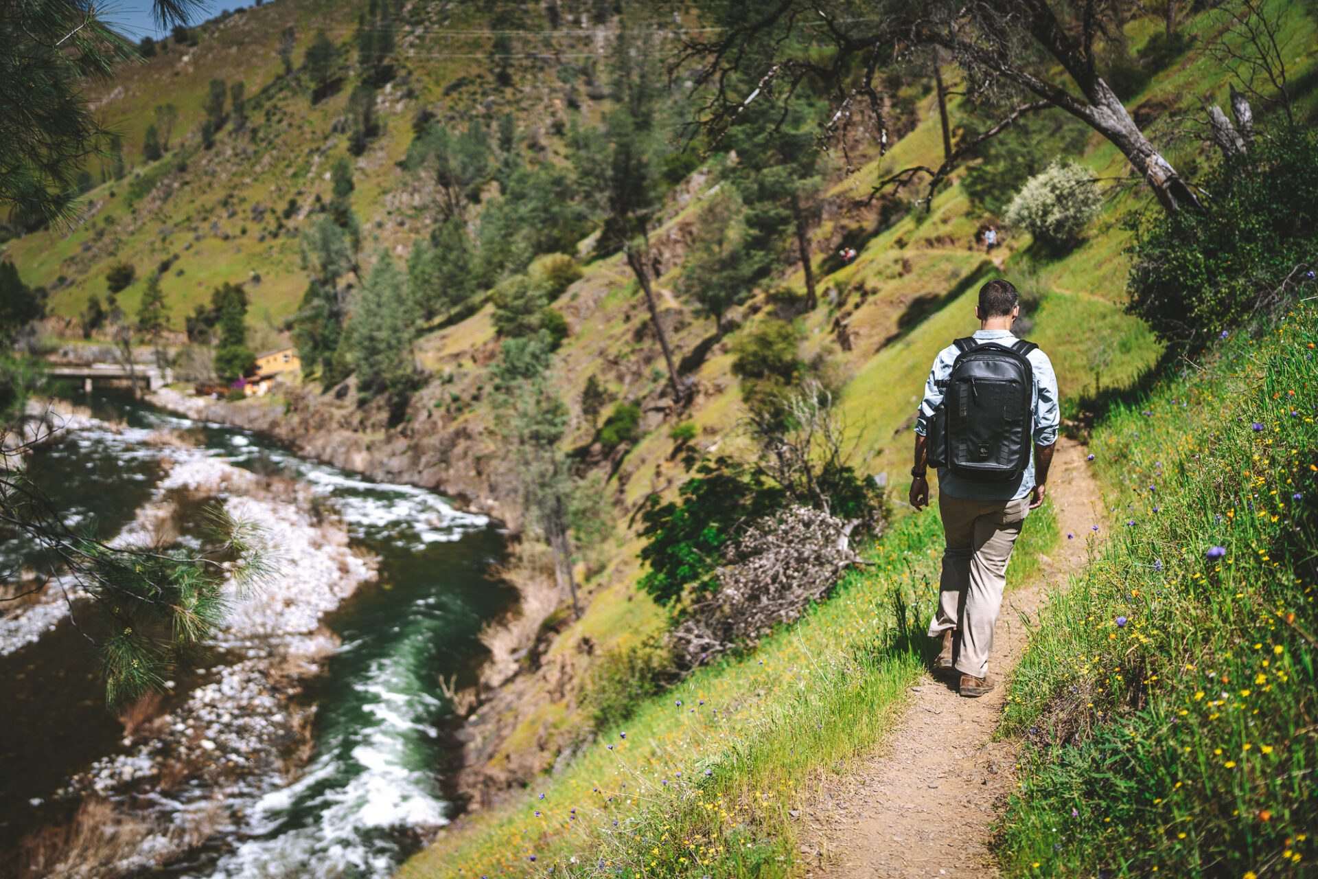 On the trail at Hite Cove