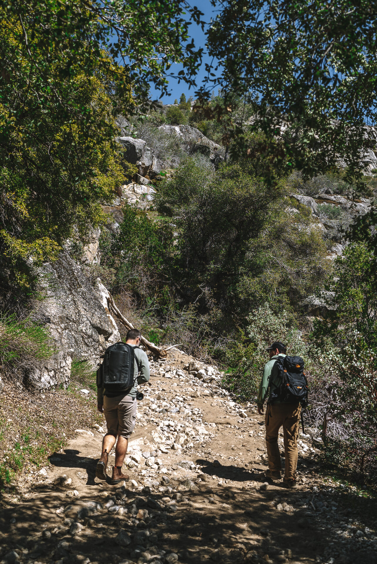 On the trail with our guide, Bryant, from ECHO Cooperative