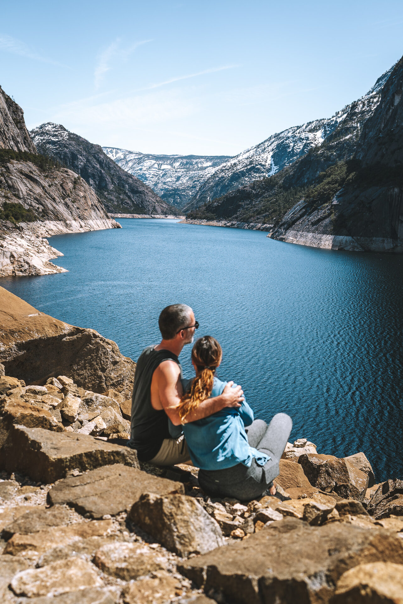 On Wapama Falls Trail In Hetch Hetchy Reservoir The Less Crowded Half   USA California Yosemite Tuolumne County Hetch Hetchy Valley OM 08760 