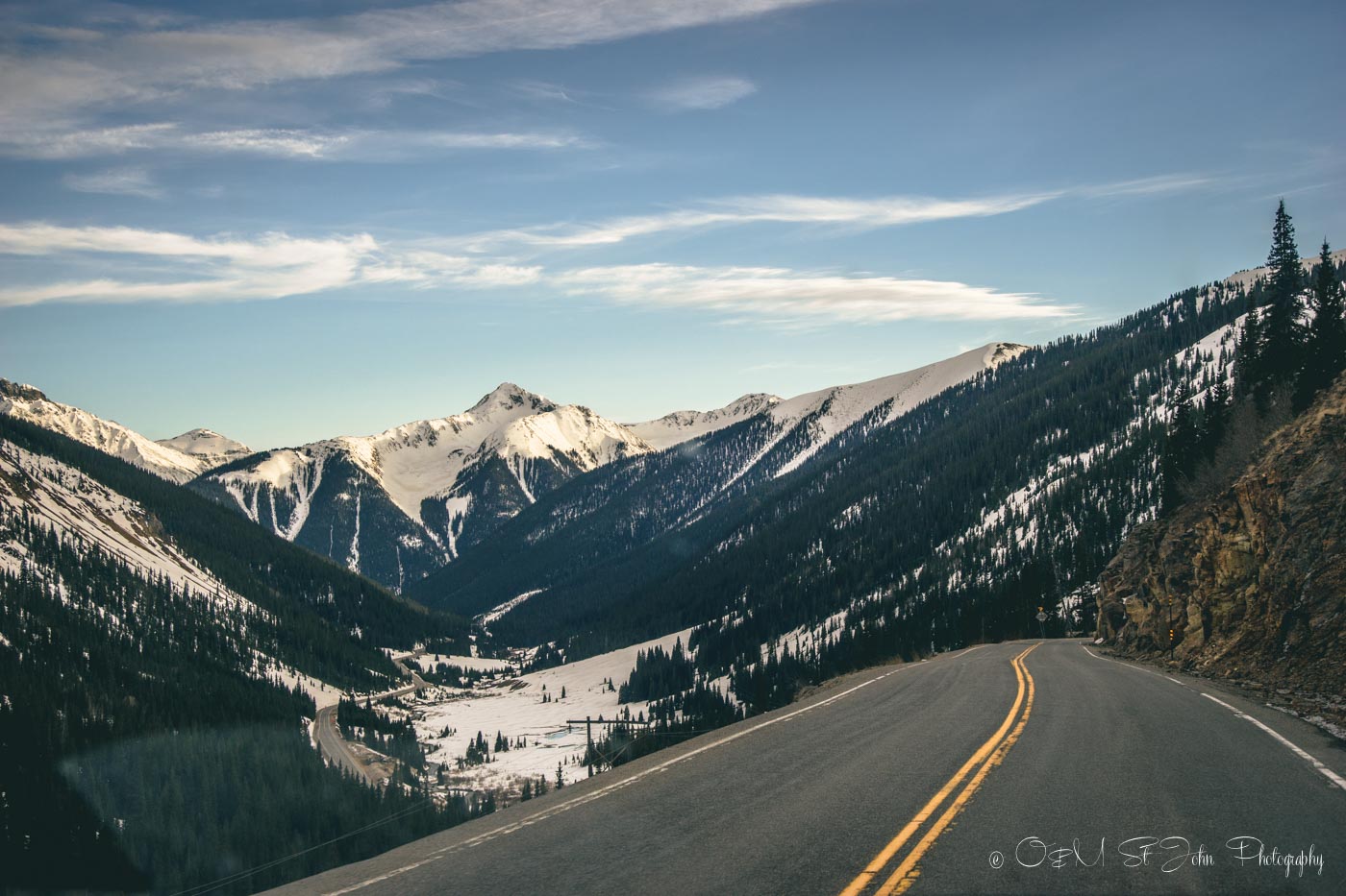 Along the Million Dollar Highway in Colorado, USA