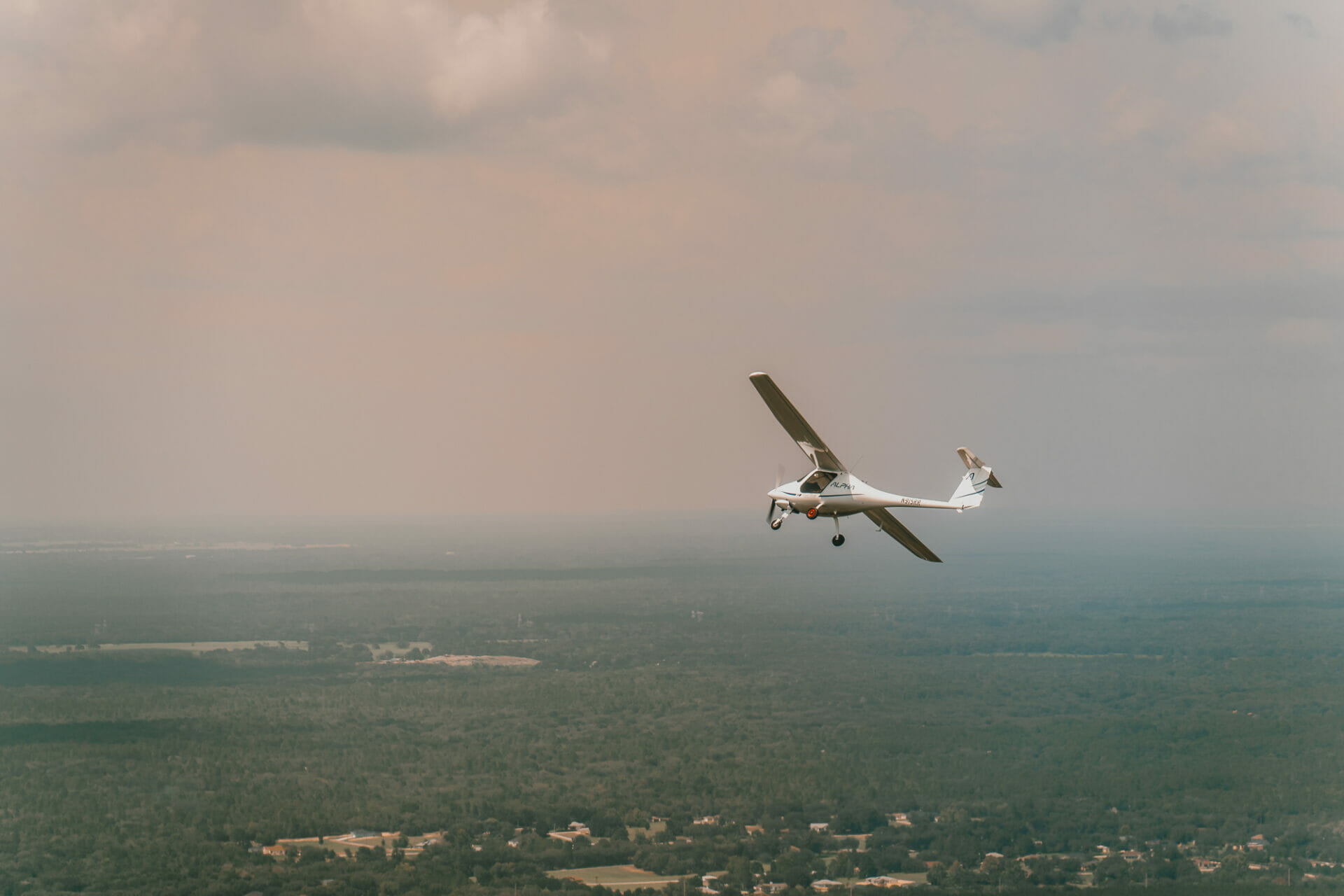 On an aerial flight over Citrus County