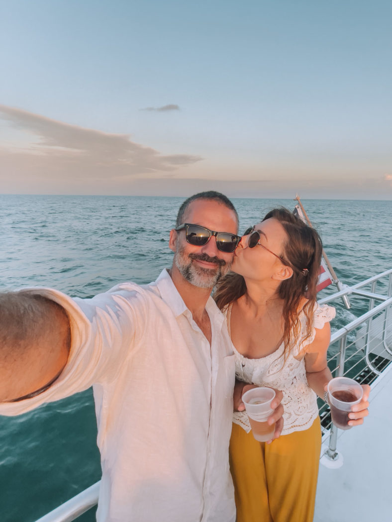 Oksana and Max, sunset sail in Key West