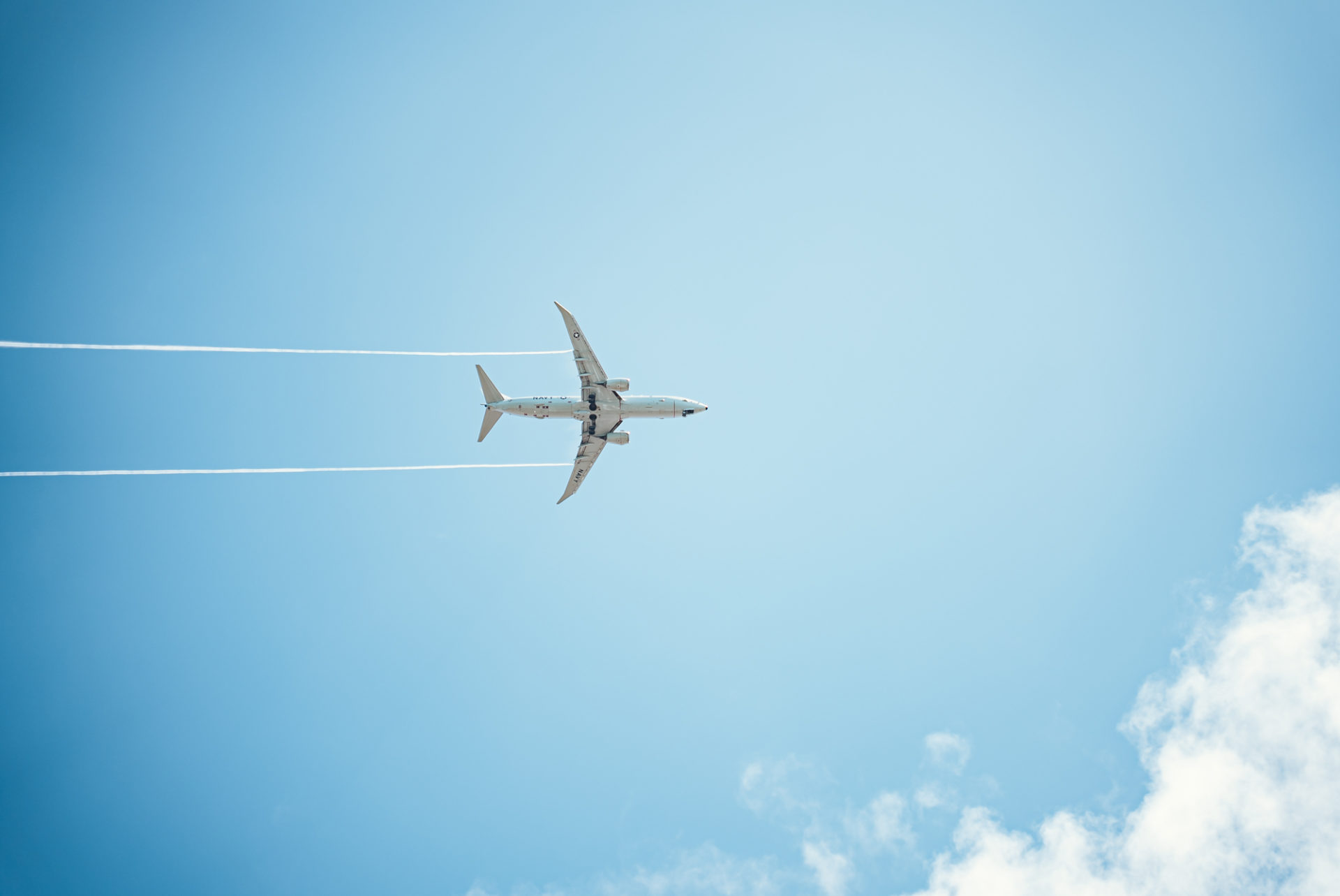 Plane landing at Key West, Florida Keys