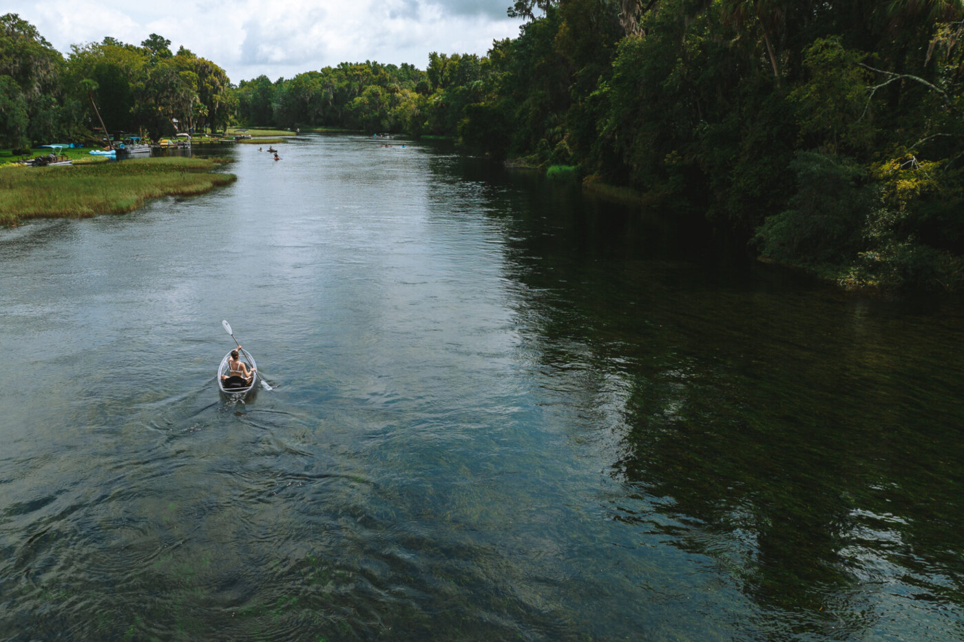 Kayaking along Rainbow River