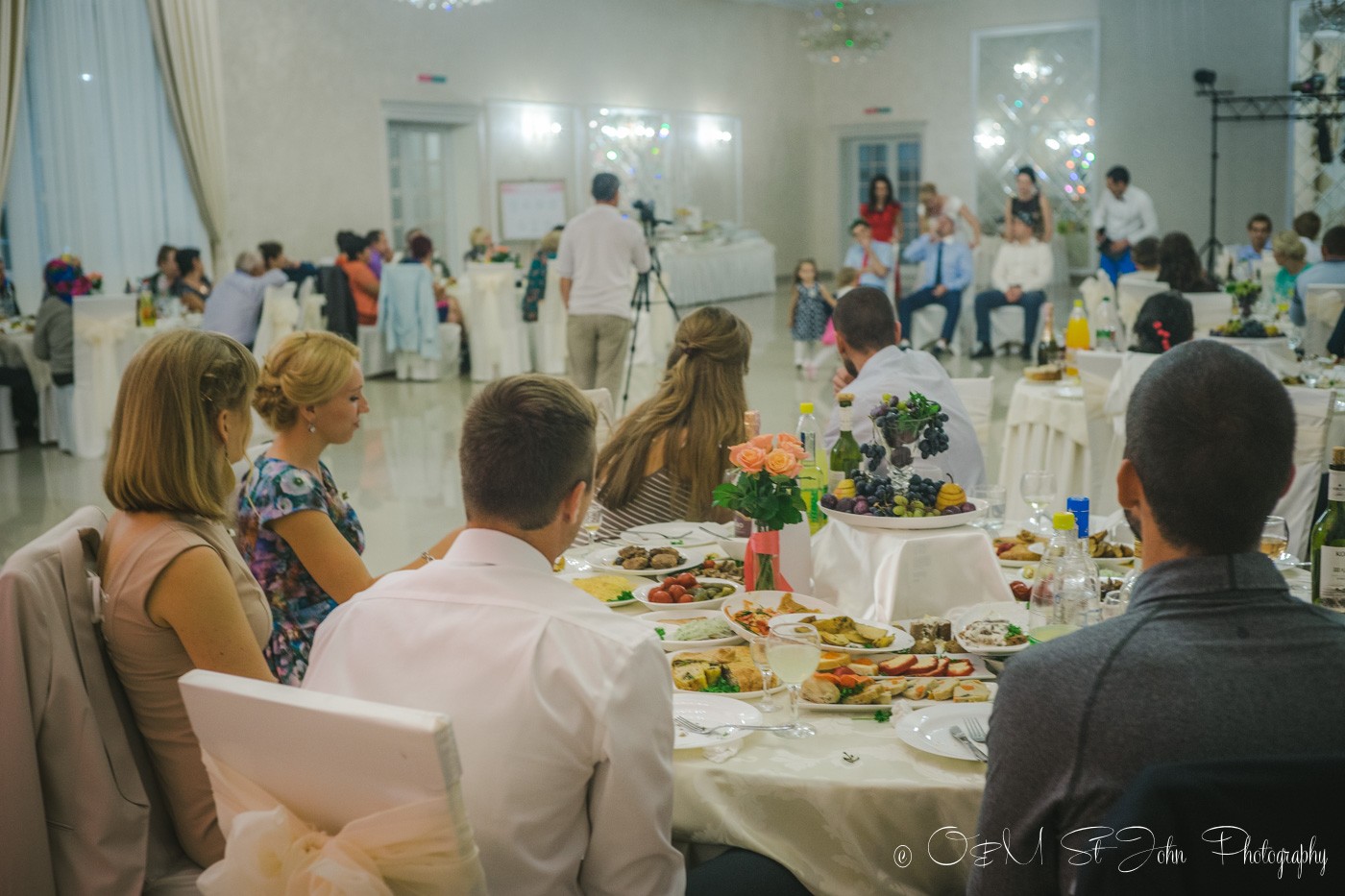 Games and entertainment at cousin's wedding in Ukraine