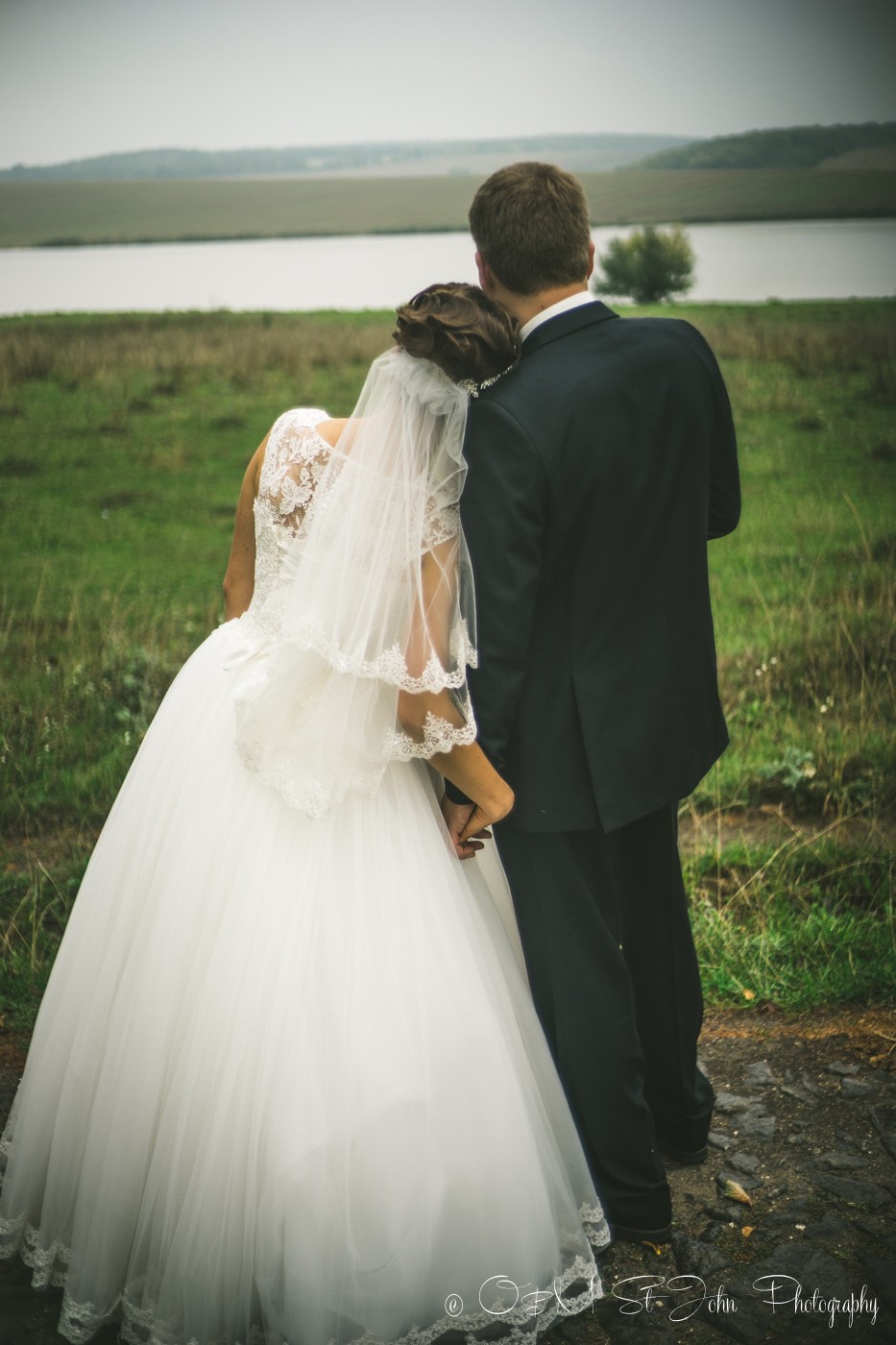 Cousin's wedding in Ukraine. Bride and groom