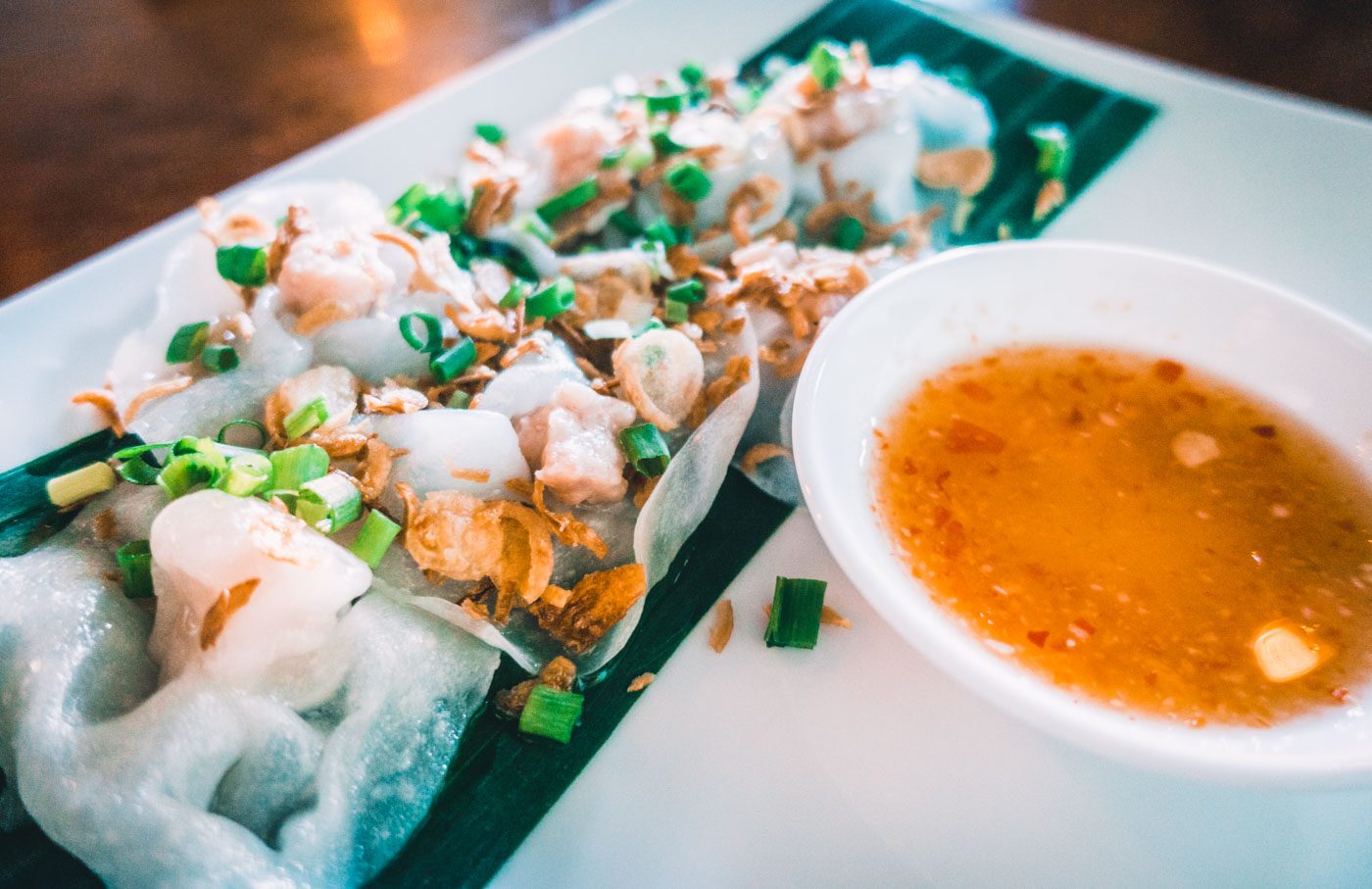 White Rose dumplings, a Hoi An specialty