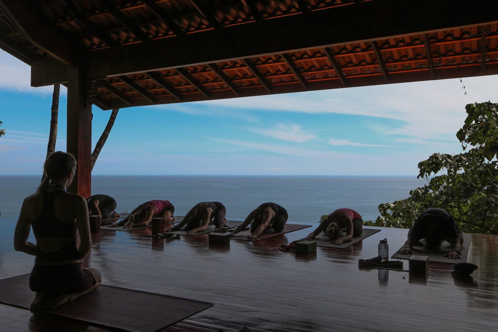 Yoga Retreats in Costa Rica: people practicing yoga at Anamaya Resort