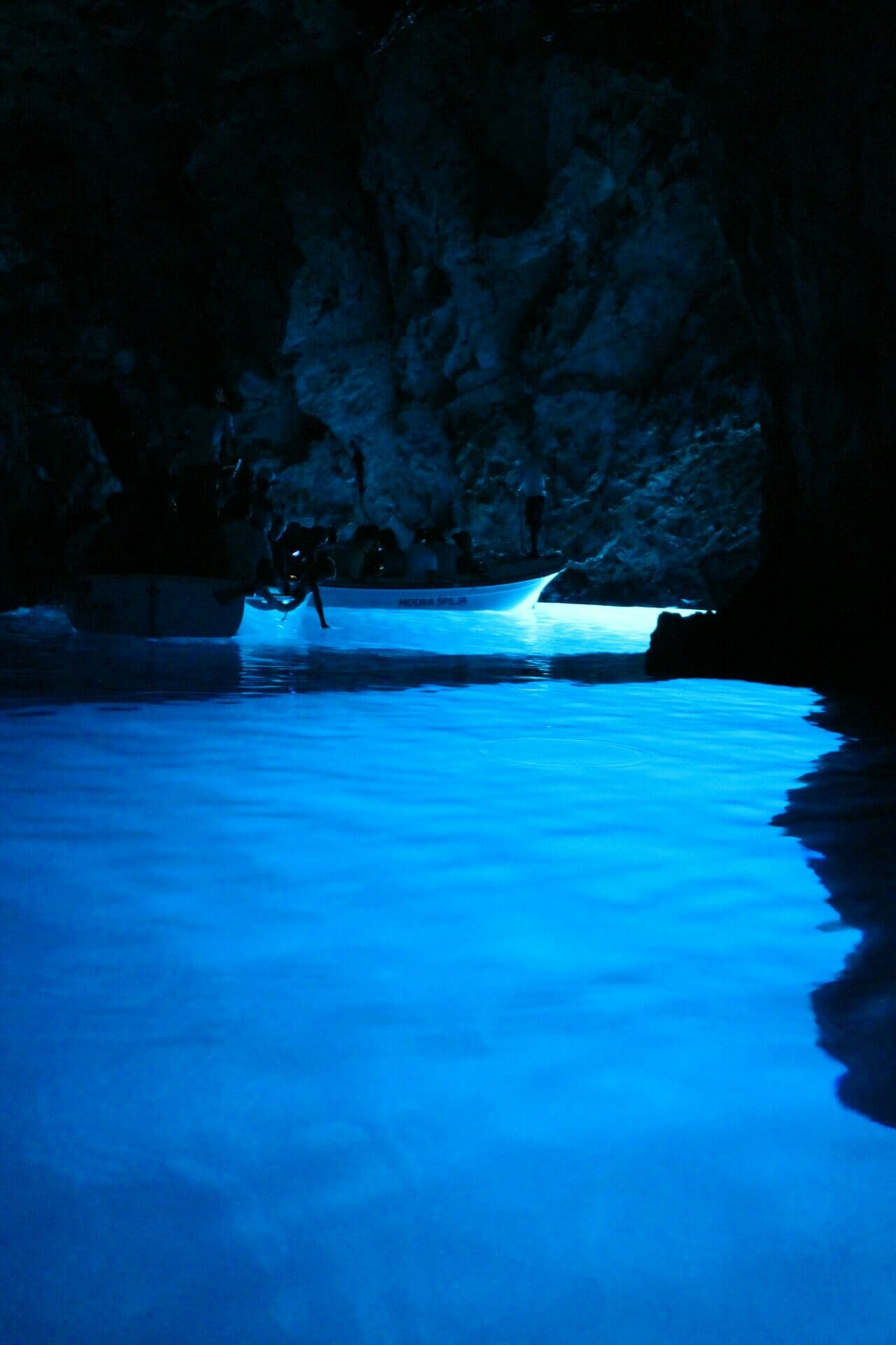 blue cave split