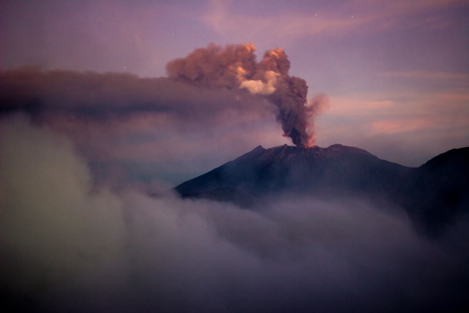 Views of Mount Bromo from Ijen Crater