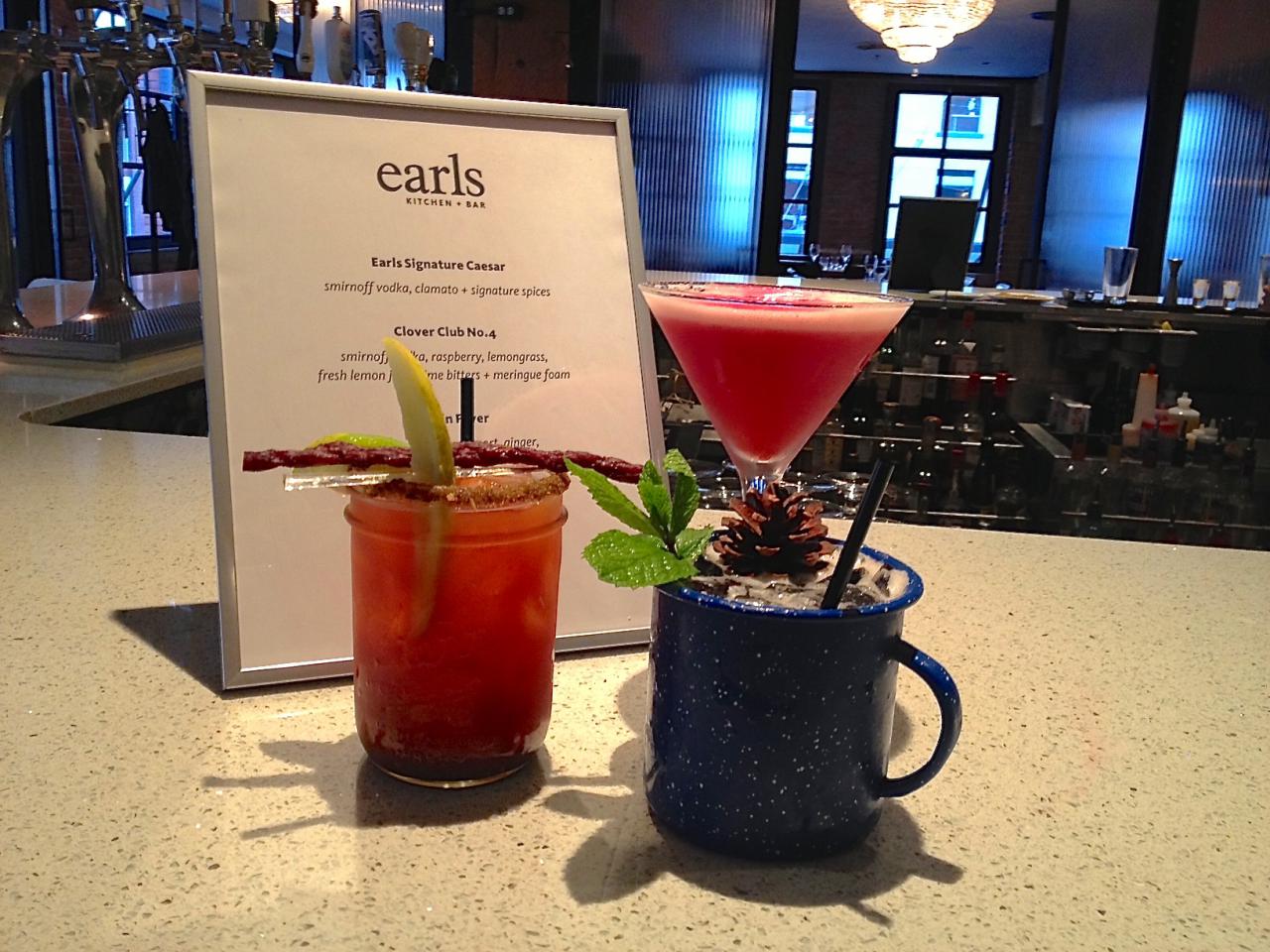 Signature Caesar cocktail at Earl's Restaurant