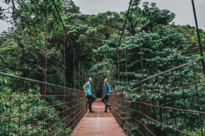Enjoying being in nature at the recently reopened Monteverde Cloud Forest Reserve
