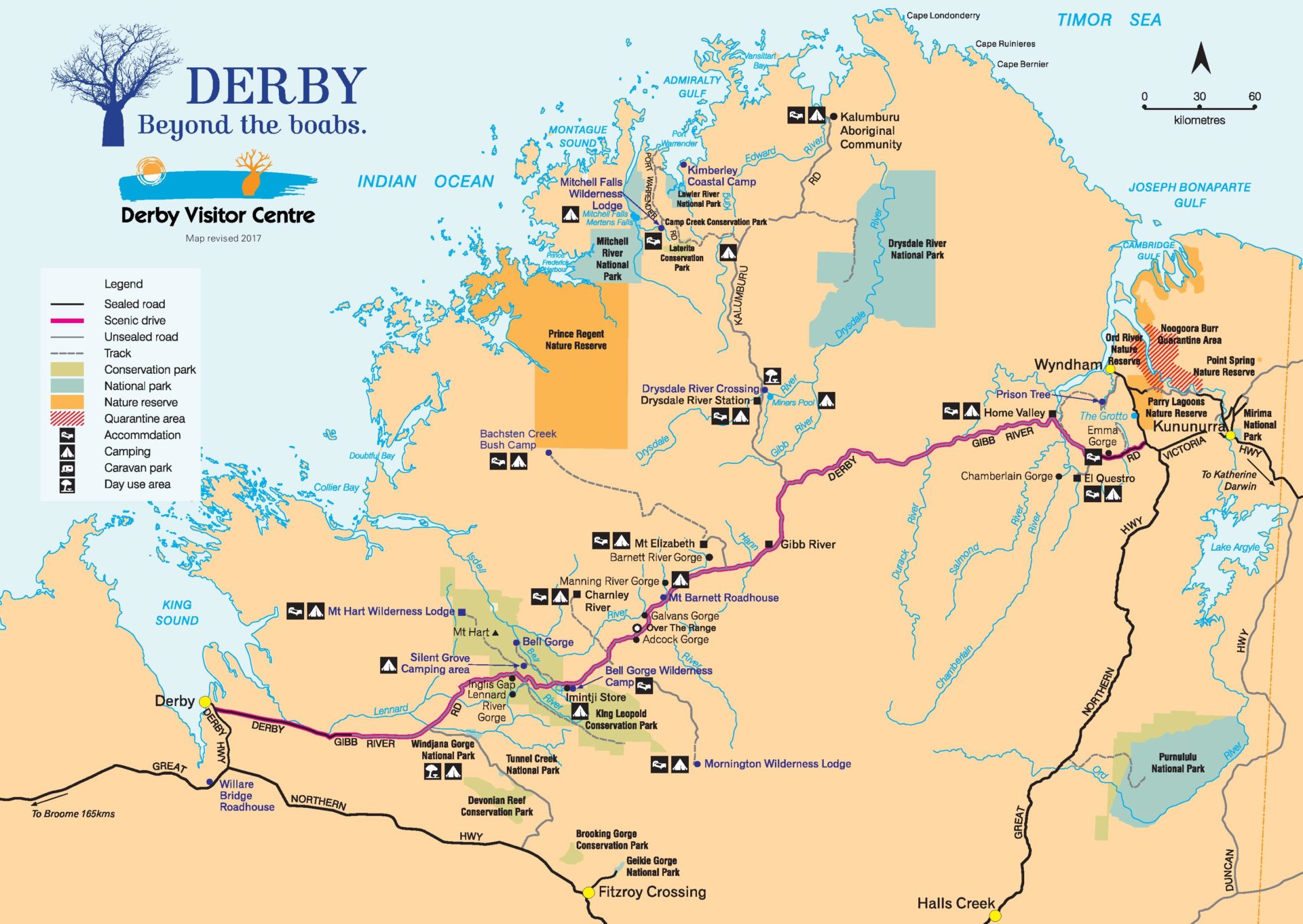 Gibb River Road map