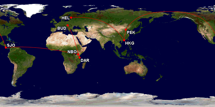 map RTW flight