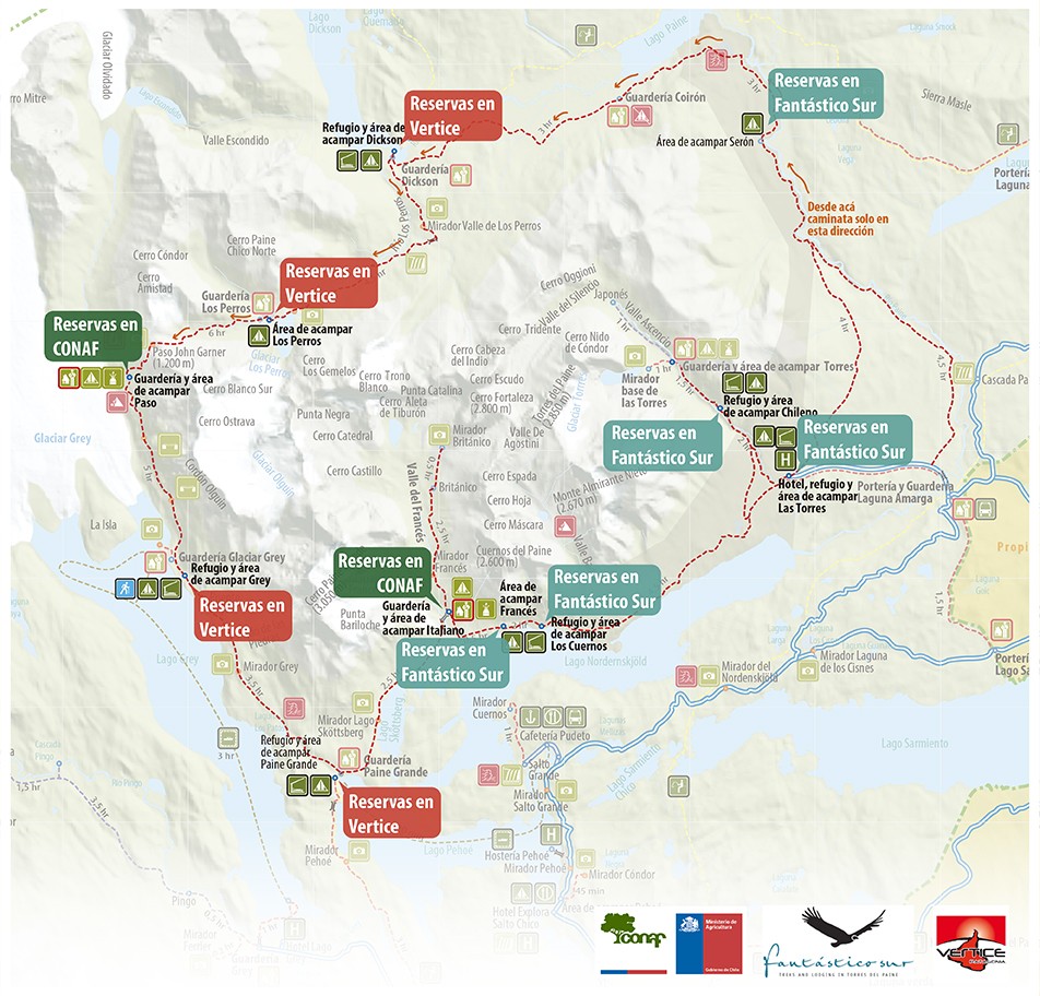 torres del paine w trek