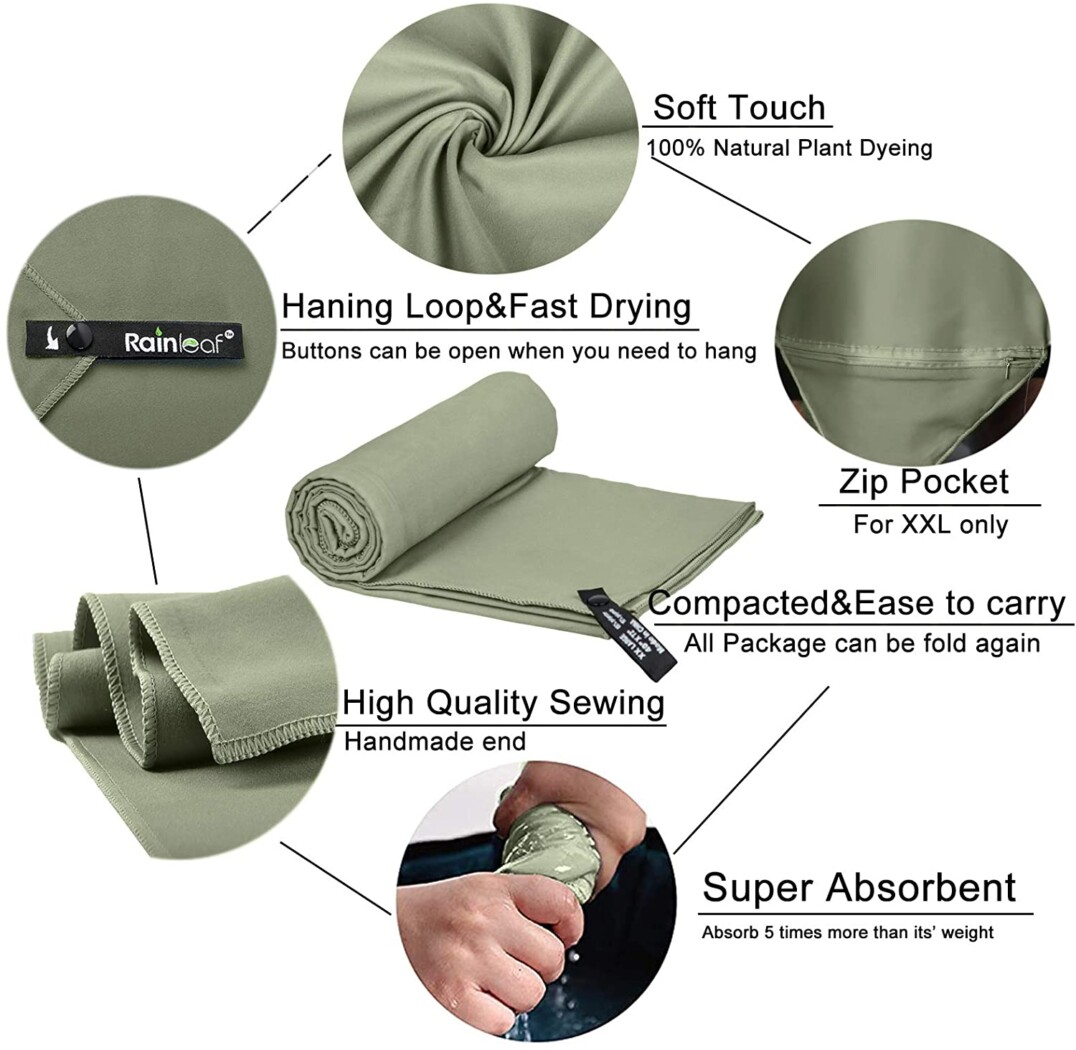 microfiber towel, gifts for travelers