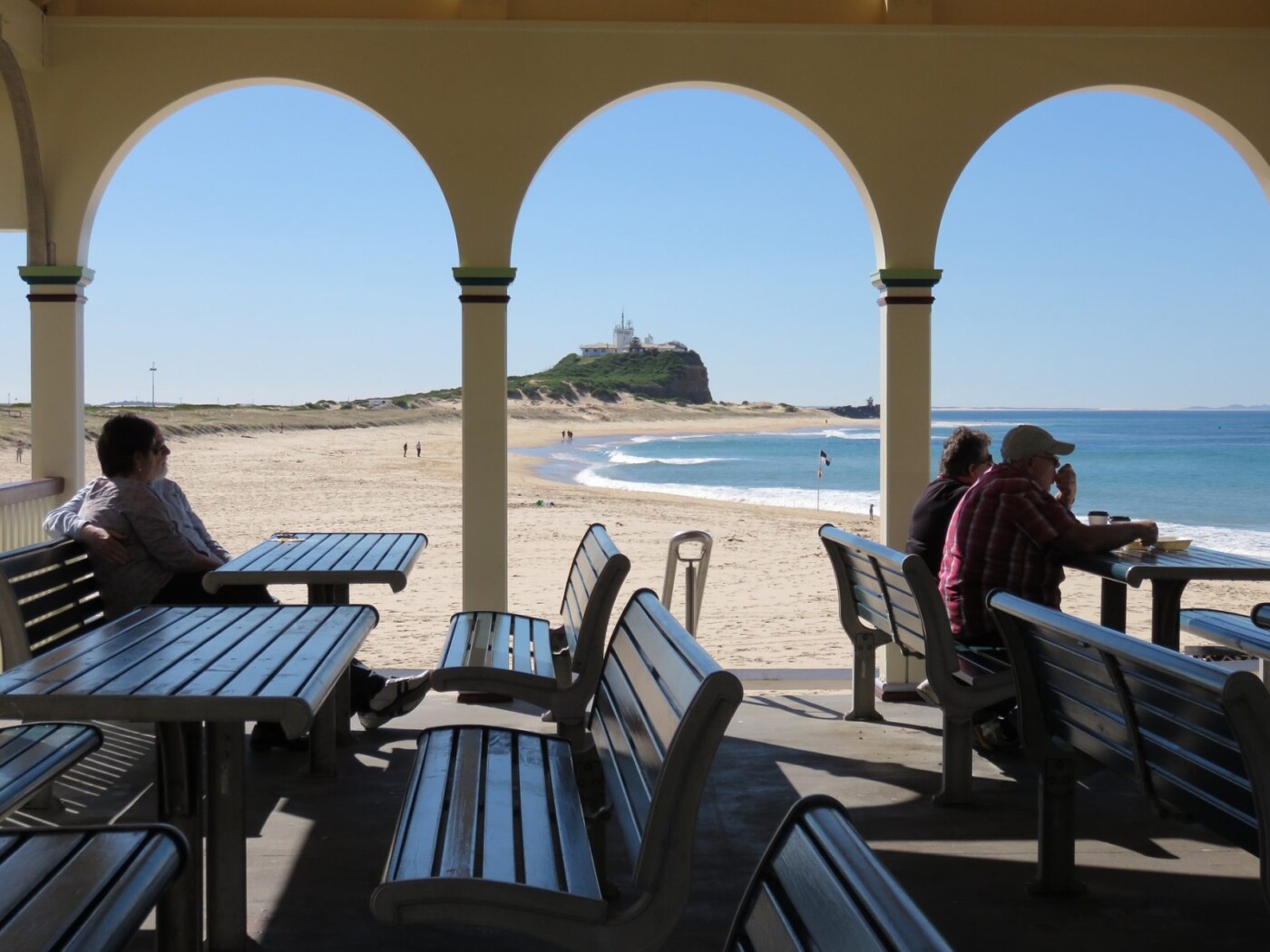 Things to do in Newcastle NSW: Nobby Beach and Nobby head lighthouse.