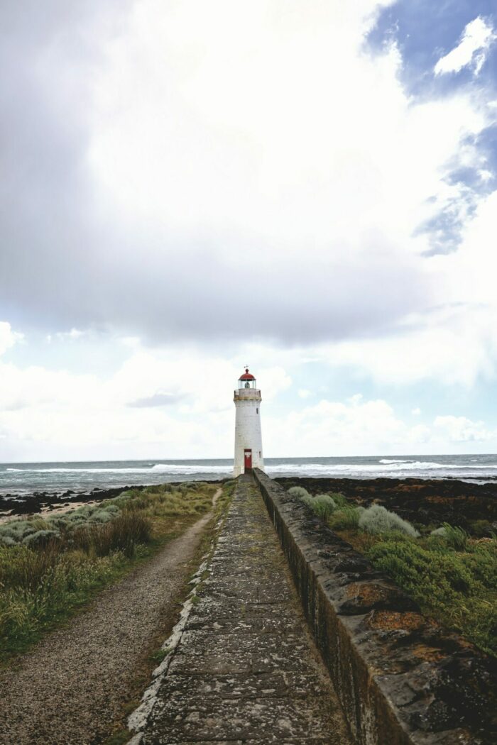 Lighthouse in Griffits Island, Port Fairy