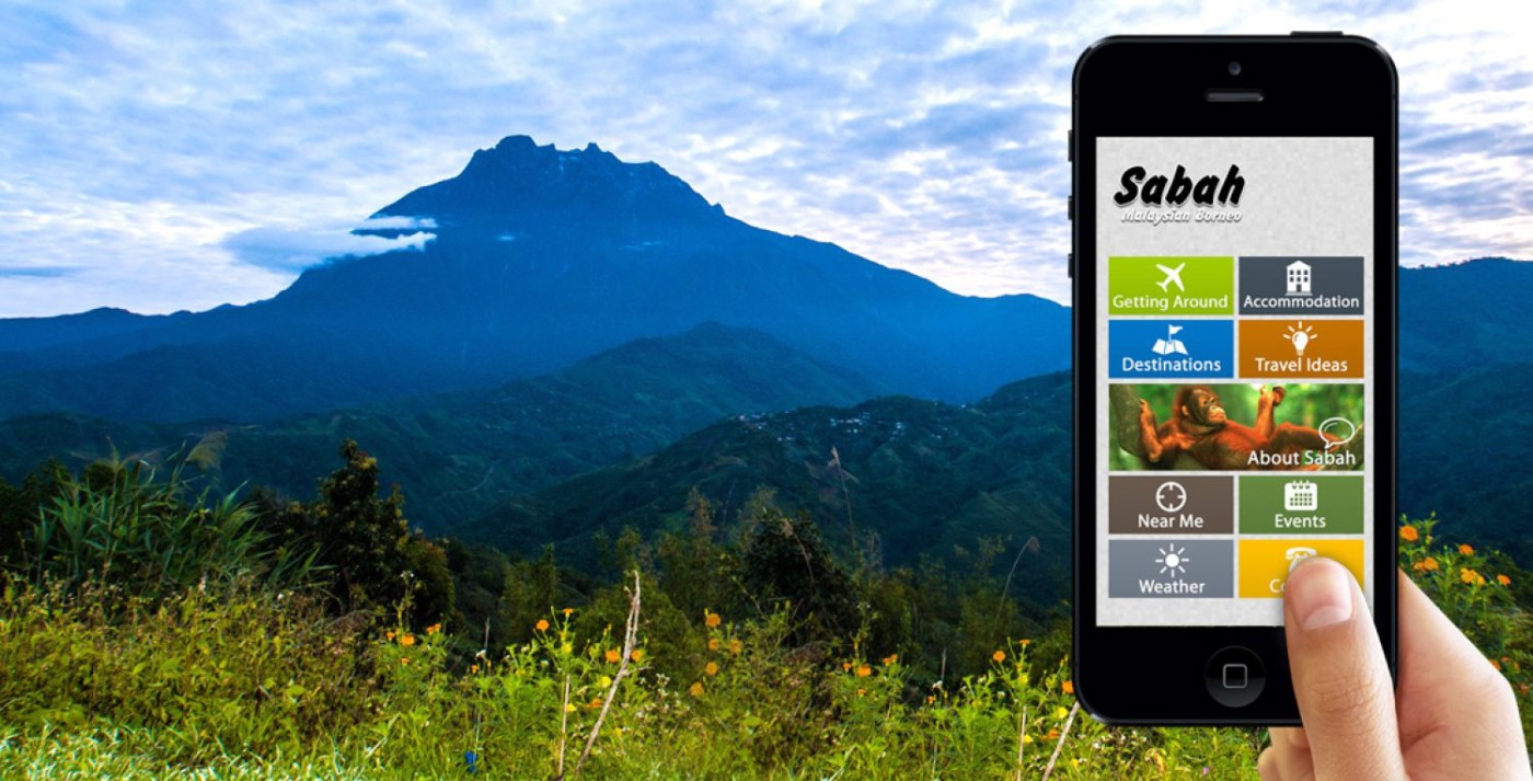 Sabah Mobile app. Photo via Sabah Tourism