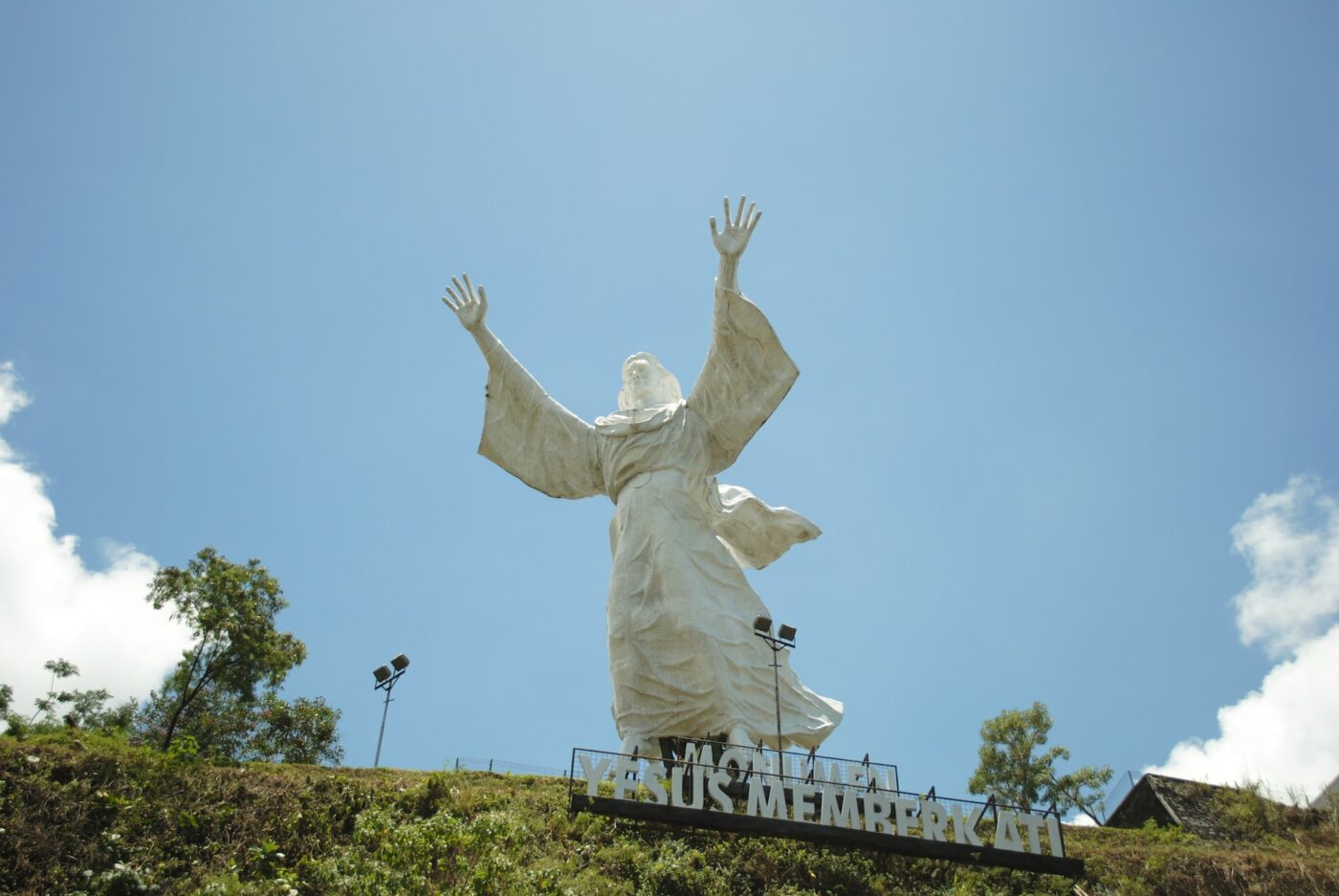 statue of Christ in Manado, North Sulawesi, Indonesia