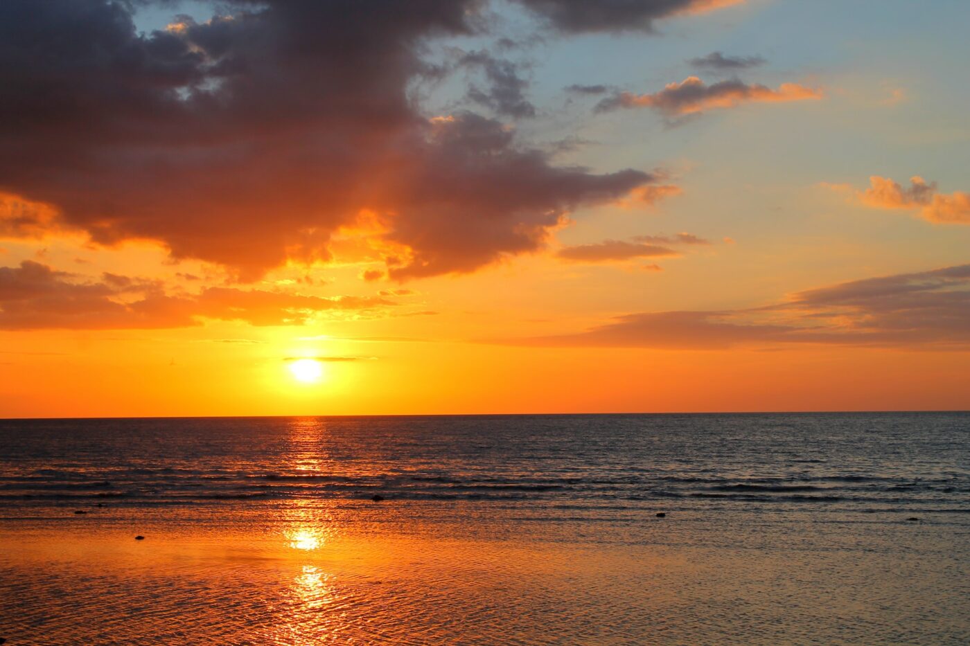 Sunset in Lovina Beach, Bali