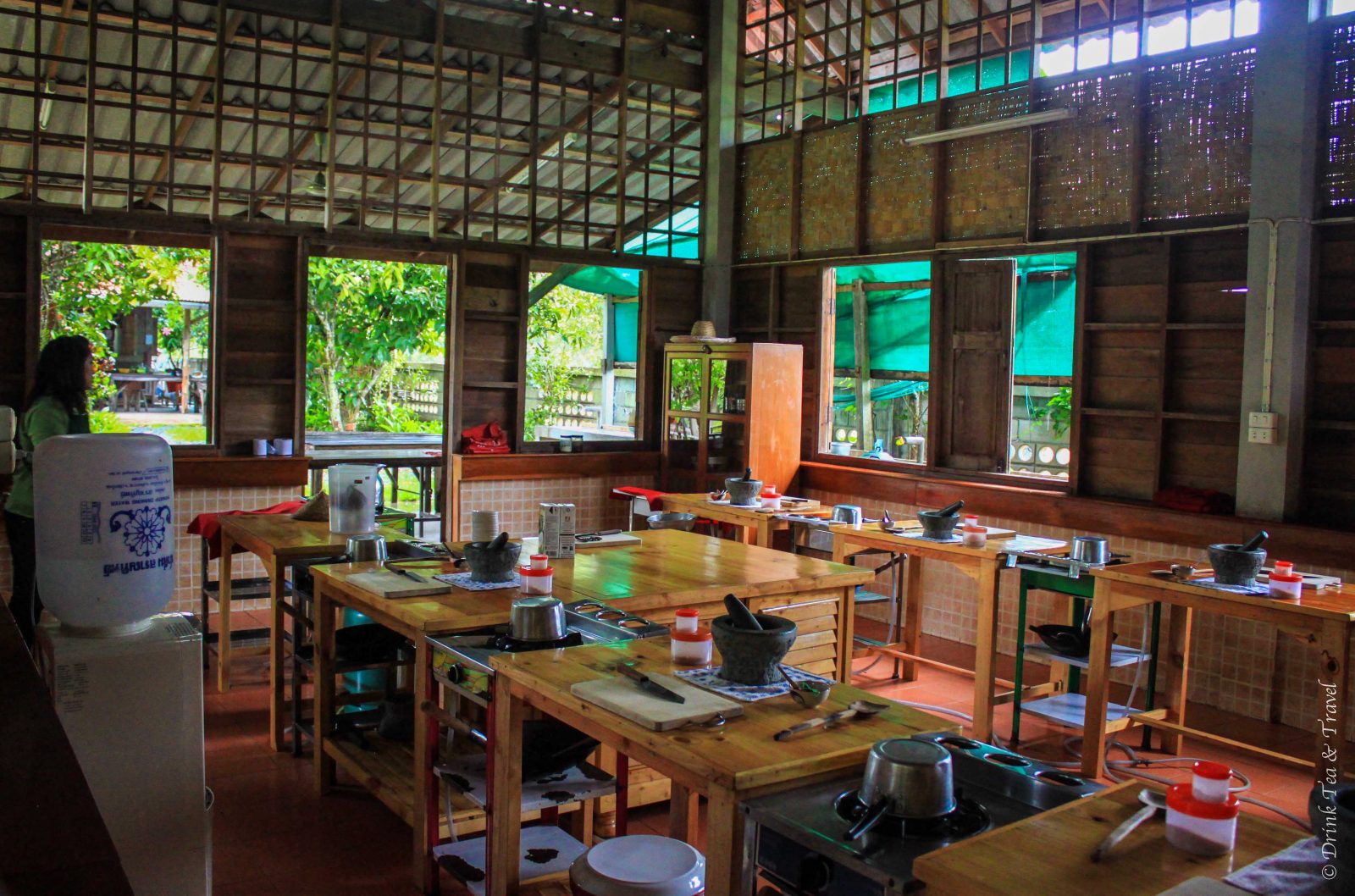 Inside the Thai Farm Cooking School, Chiang Mai, Thailand